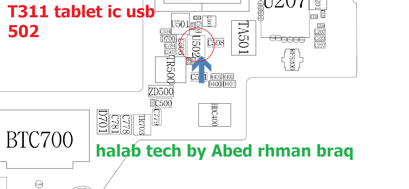 samsung sm-t311 tablet ic usb
