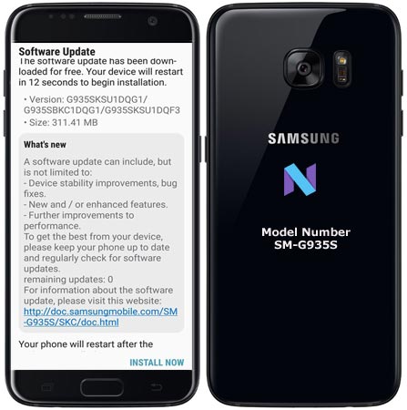 روم أوريو  4 ملفات للهاتف  SAMSUNG GALAXY S7 EDGE SM-G935S إصدار 8.0 حماية U1